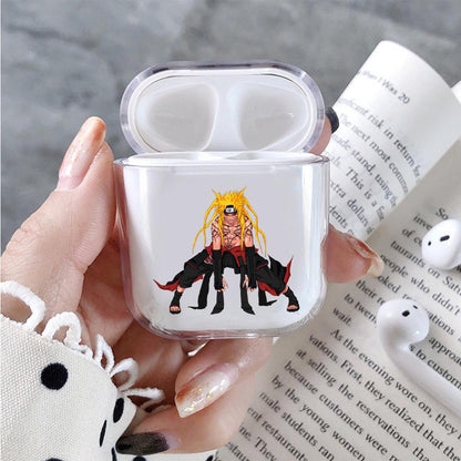 Uzumaki Naruto Kurama Mode Hard Plastic Protective Clear Case Cover For Apple Airpods-AirPod Case-Altracase